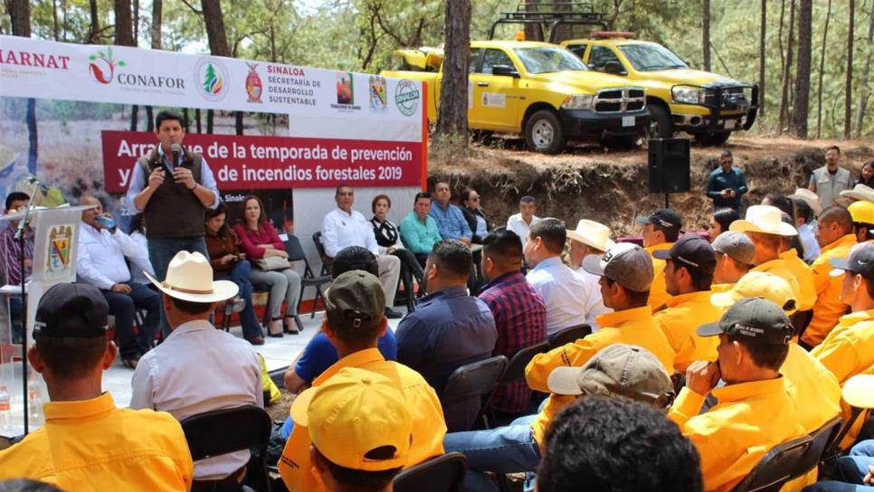 Inicia temporada de prevención y combate de incendios forestales Sinaloa 2019