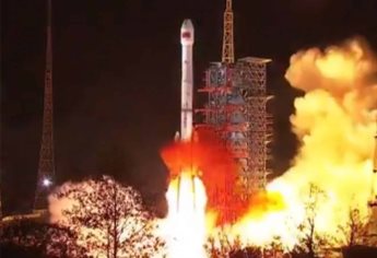 Lanza China nuevo satélite de retransmisión de datos