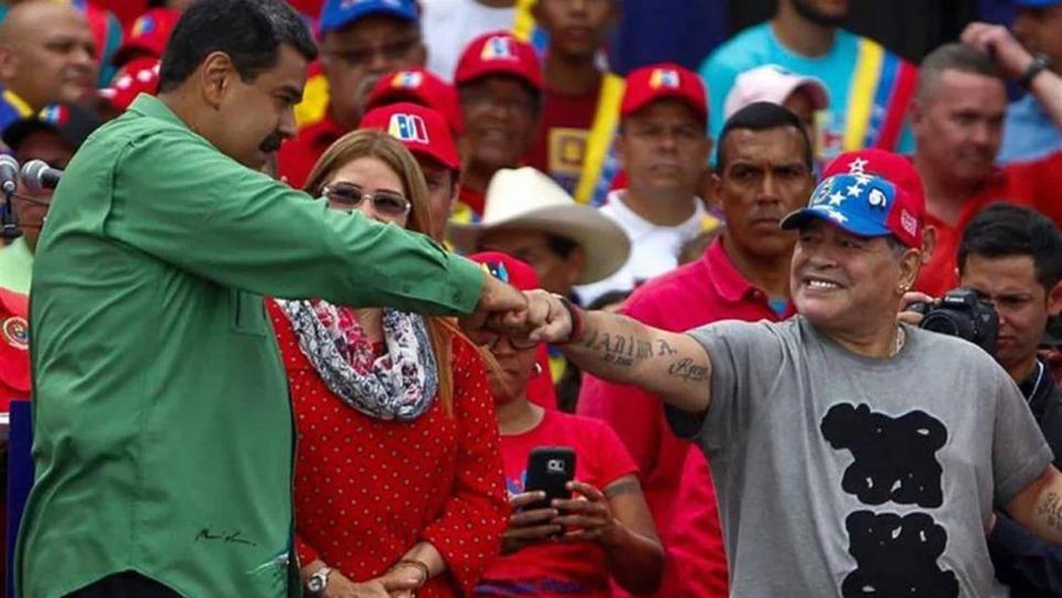 Maradona, investigado por dedicar triunfo de Dorados a Nicolás Maduro