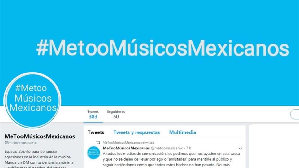 Cierra #MeTooMúsicosMexicanos y ofrece disculpas por daños