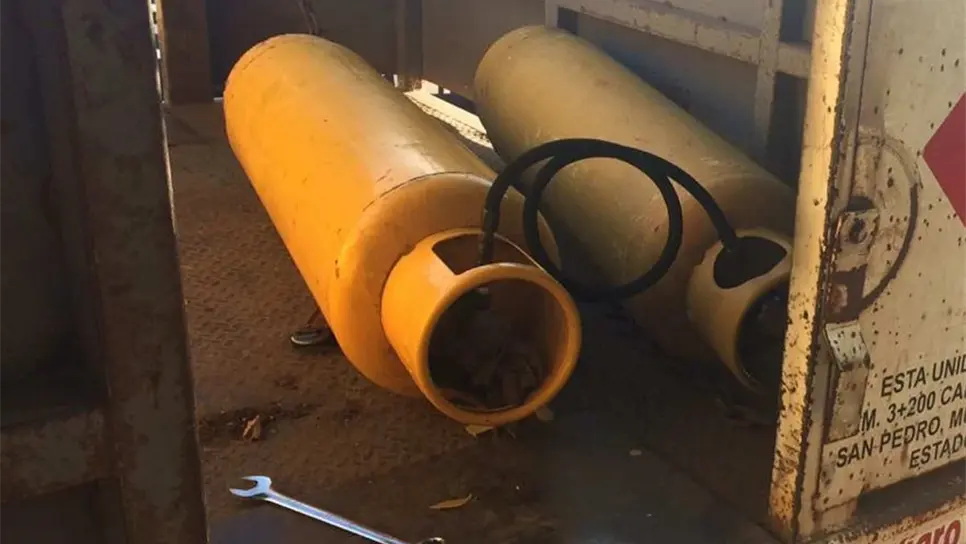 Detienen a empleado gasero que ordeñaba tanques de gas