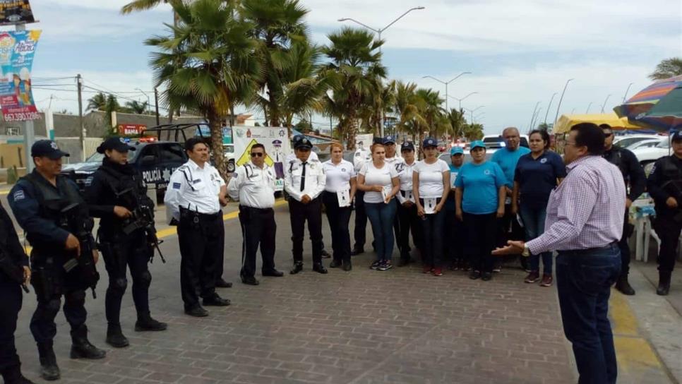 Supervisa alcalde de Navolato operativo policiaco en playas