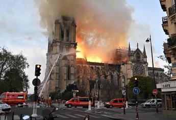 Colossus, el robot clave para controlar el incendio de Notre Dame