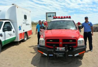 Bomberos de Ahome apoyarán en playas de Agiabampo, Sonora