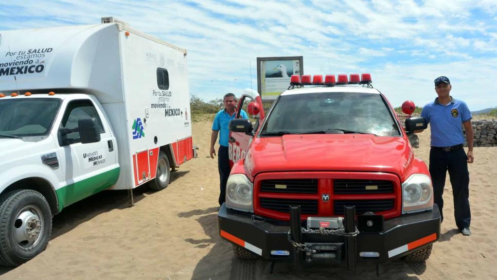 Bomberos de Ahome apoyarán en playas de Agiabampo, Sonora