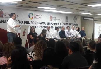 Lanzan programa de uniformes y útiles escolares