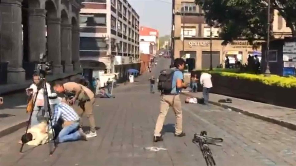 Se registra balacera en pleno zócalo de Cuernavaca