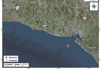 Reportan sismo de 5.9 en El Salvador y Honduras