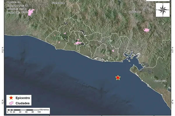 Reportan sismo de 5.9 en El Salvador y Honduras Reportan sismo de 5.9 en El Salvador y Honduras
