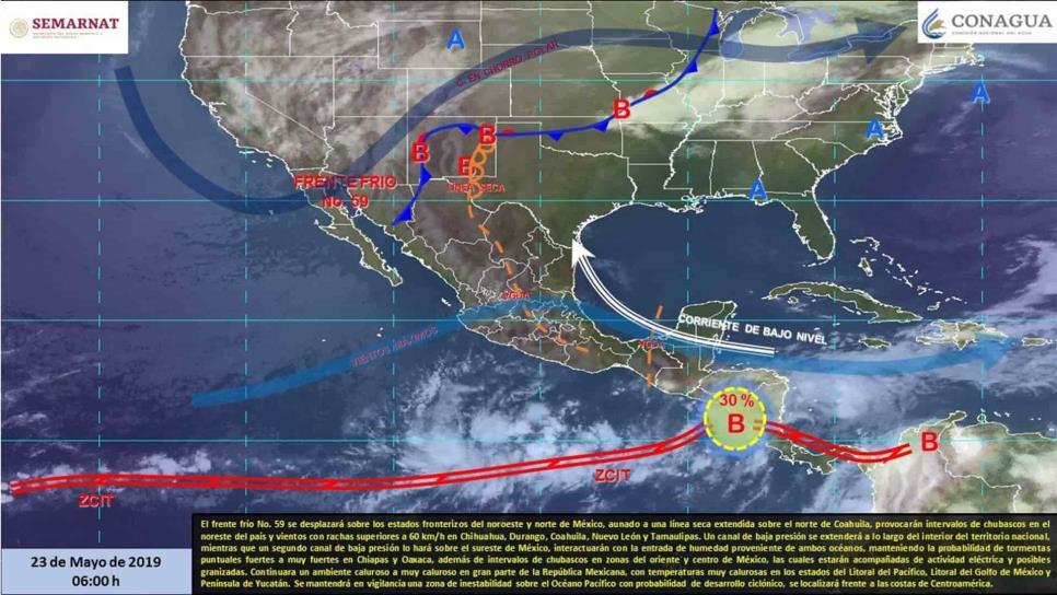 Pronostican temperaturas de 40 a 45 grados para Sinaloa