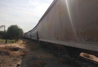 Se descarrila tren de carga en Culiacán; no hay heridos