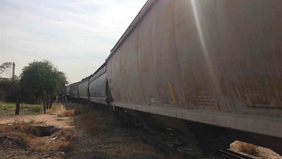 Se descarrila tren de carga en Culiacán; no hay heridos