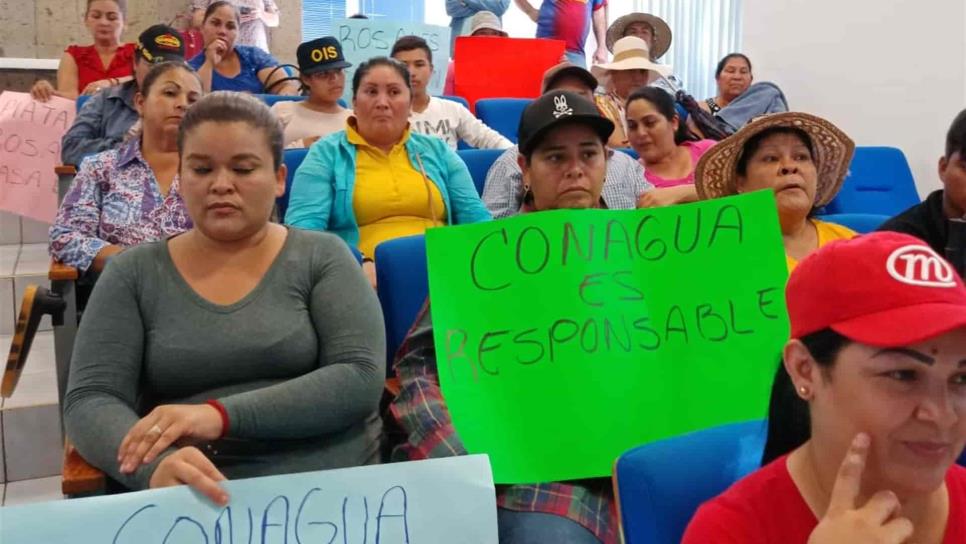 Damnificados de La Platanera se manifiestan en la  Conagua