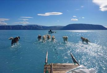 Foto de deshielo en Groenlandia ilustra efectos de cambio climático