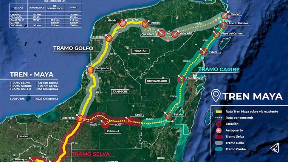 Cambian tramo del Tren Maya que economizará más de cinco mil mdp
