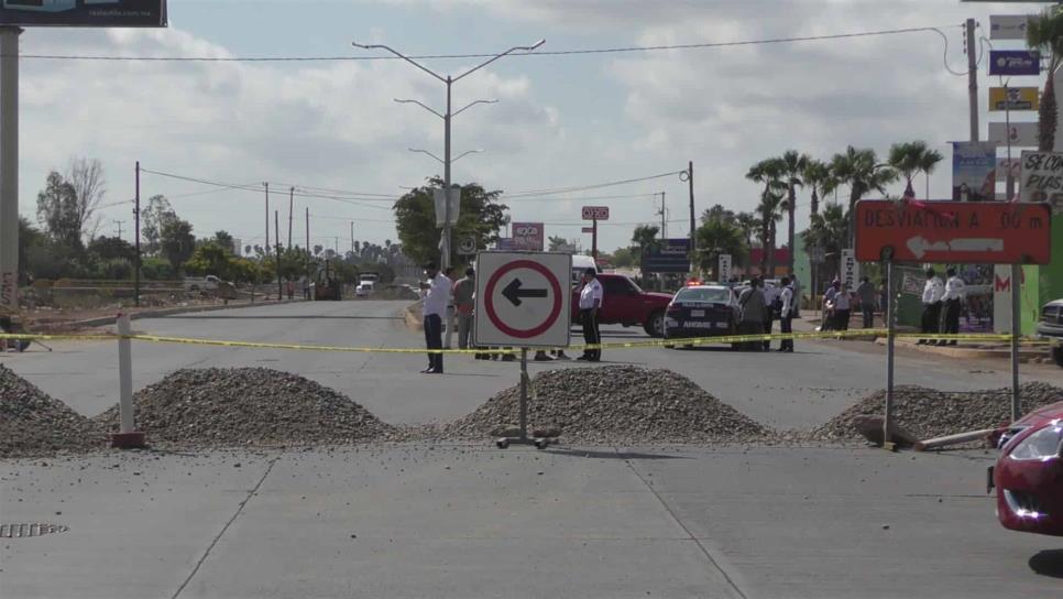 Cierran circulación del bulevar Centenario entre Zacatecas y Dren Juárez