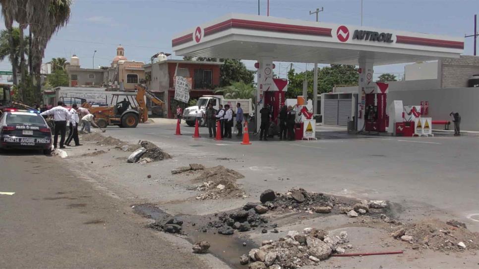 Retiran barricada en gasolinera de la San Francisco