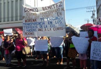 Protestan familias de la Francisco I. Madero, en Mazatlán