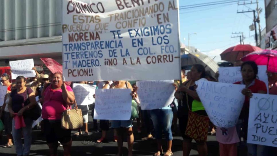 Protestan familias de la Francisco I. Madero, en Mazatlán