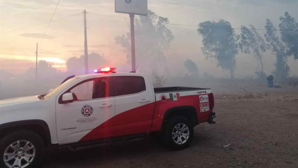 Evacuan a 22 familias por quema de soca en La Higuerita, Culiacán