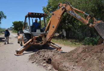 Obra de drenaje en el Plan de Guadalupe, al 70% de avance