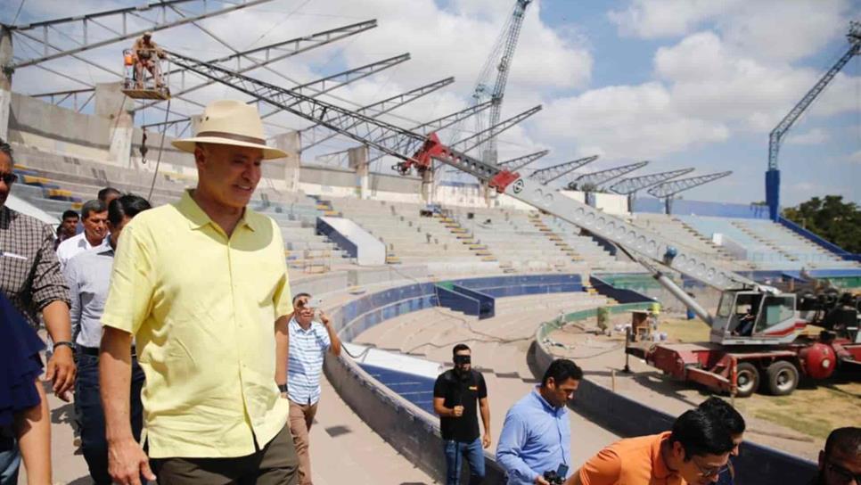 Estadio de Algodoneros no se concluirá para esta temporada, adelanta gobernador