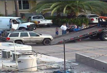 Aseguran camioneta con placas sobrepuestas en Culiacán