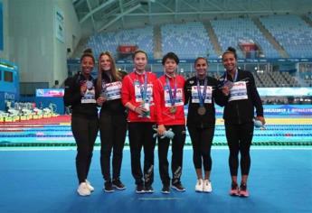 Espinosa y Hernández obtienen bronce en Mundial de Natación