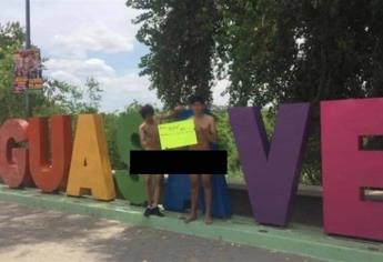 Exhiben desnudos a dos jóvenes en Guasave, los acusan de ladrones