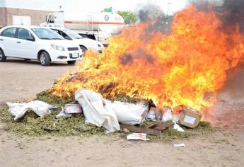 Incineran narcóticos asegurados en Sinaloa