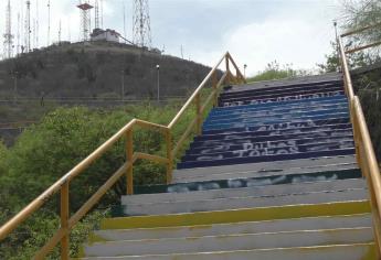 Vandalizan escalinata del Cerro de la Memoria