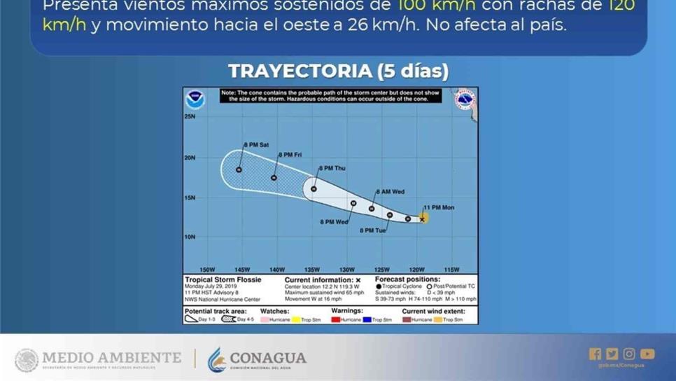 Tormenta tropical Flossie se aleja de las costas nacionales