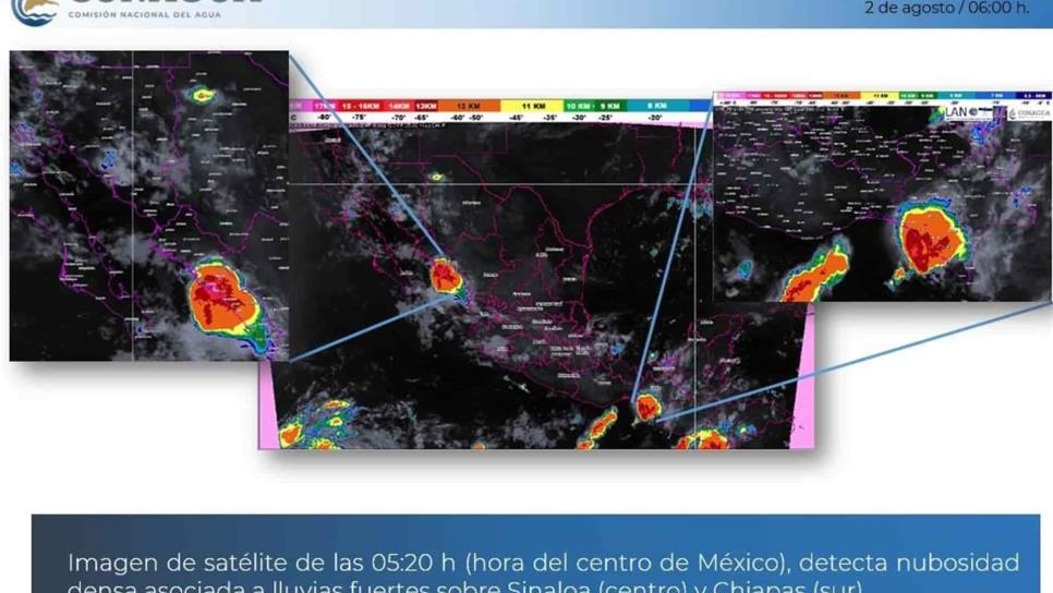 Pronostican lluvias fuertes para Sinaloa