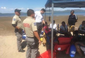 Policía Turística rescata a padre e hija arrastrados por la corriente en El Maviri