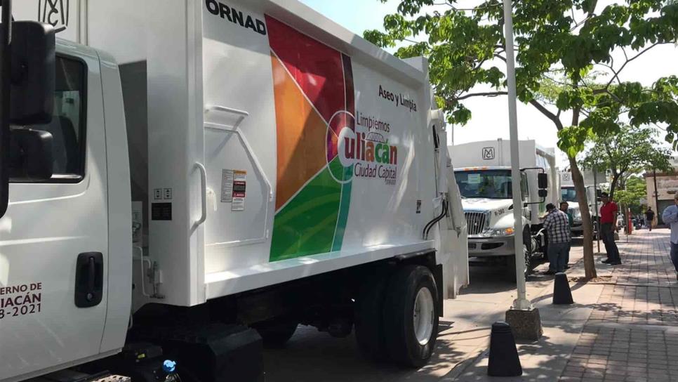 Llegan tres nuevos camiones recolectores de basura a Culiacán