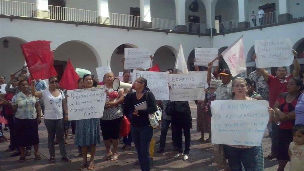 Antorchistas se alistan para marchar al Ayuntamiento de Culiacán