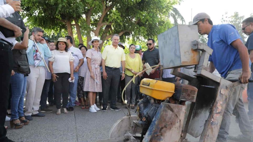 Gobernador inicia colectores por 20 mdp en Guasave