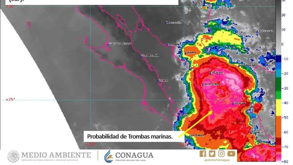 Pronostica Conagua lluvias de hasta 200 mm para Sinaloa