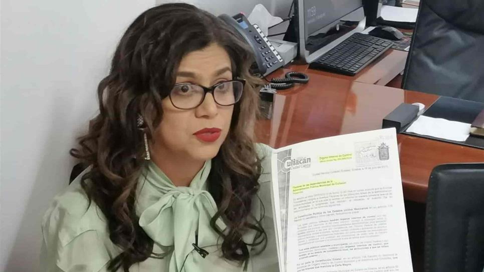 Síndica Procuradora de Culiacán no recibirá información de dependencias