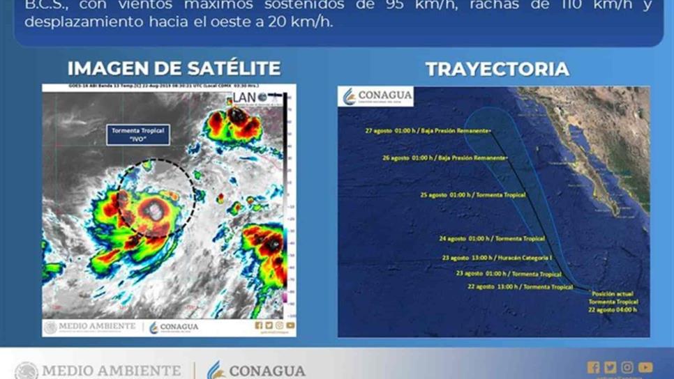 No hay pronósticos de que la tormenta Ivo se dirija a Sinaloa: PC