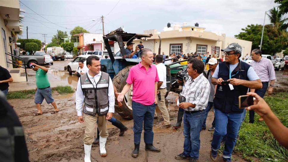 Quirino anuncia obras por 10 mdp en zona afectada por lluvias en El Rosario