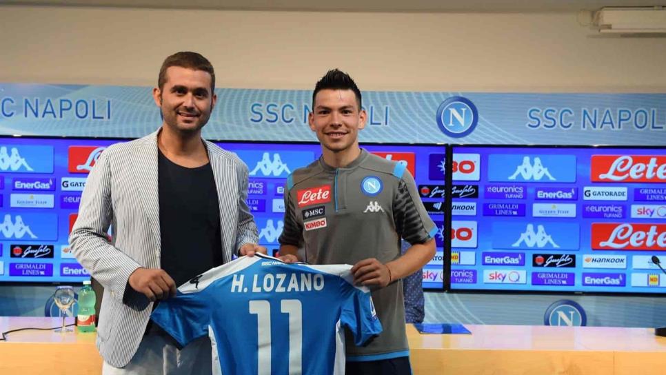 Napoli presenta a mexicano “Chucky” Lozano; portará el dorsal 11