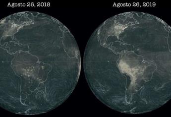 Detecta NASA monóxido de carbono atmosférico por incendios en Amazonia