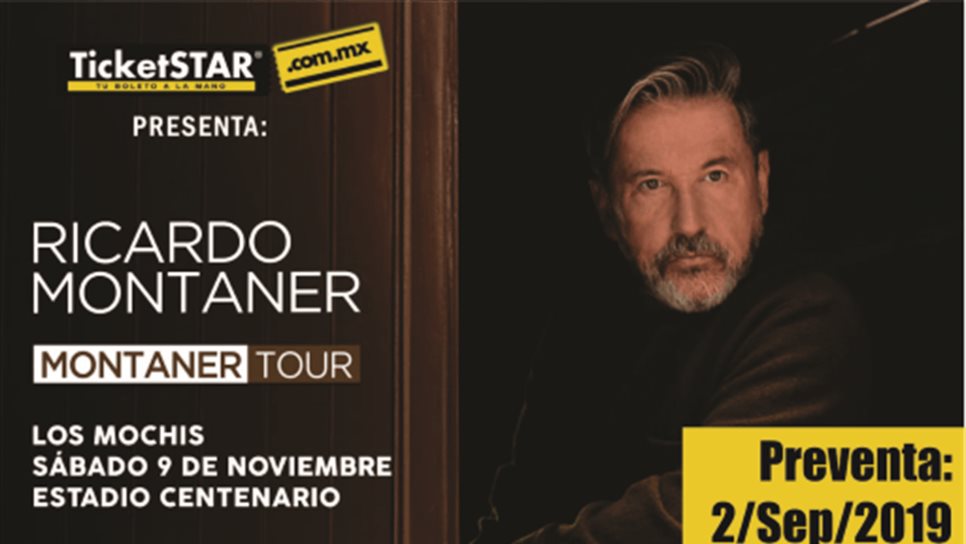 Anuncian concierto de Ricardo Montaner en Los Mochis