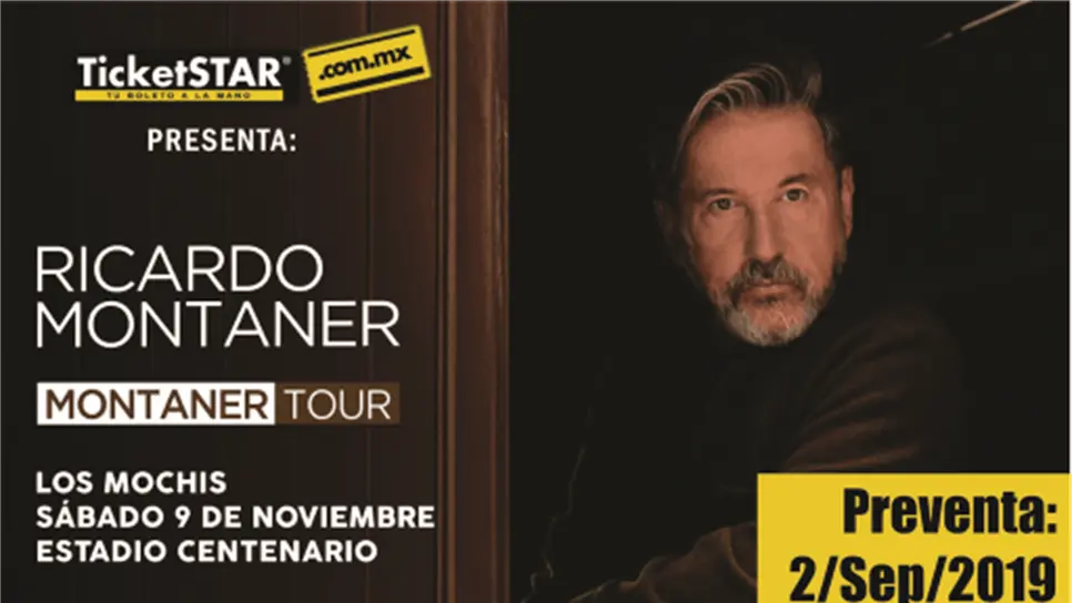 Anuncian concierto de Ricardo Montaner en Los Mochis