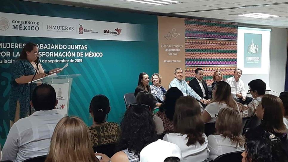 Inician foros de consulta Pro Igualdad en Sinaloa