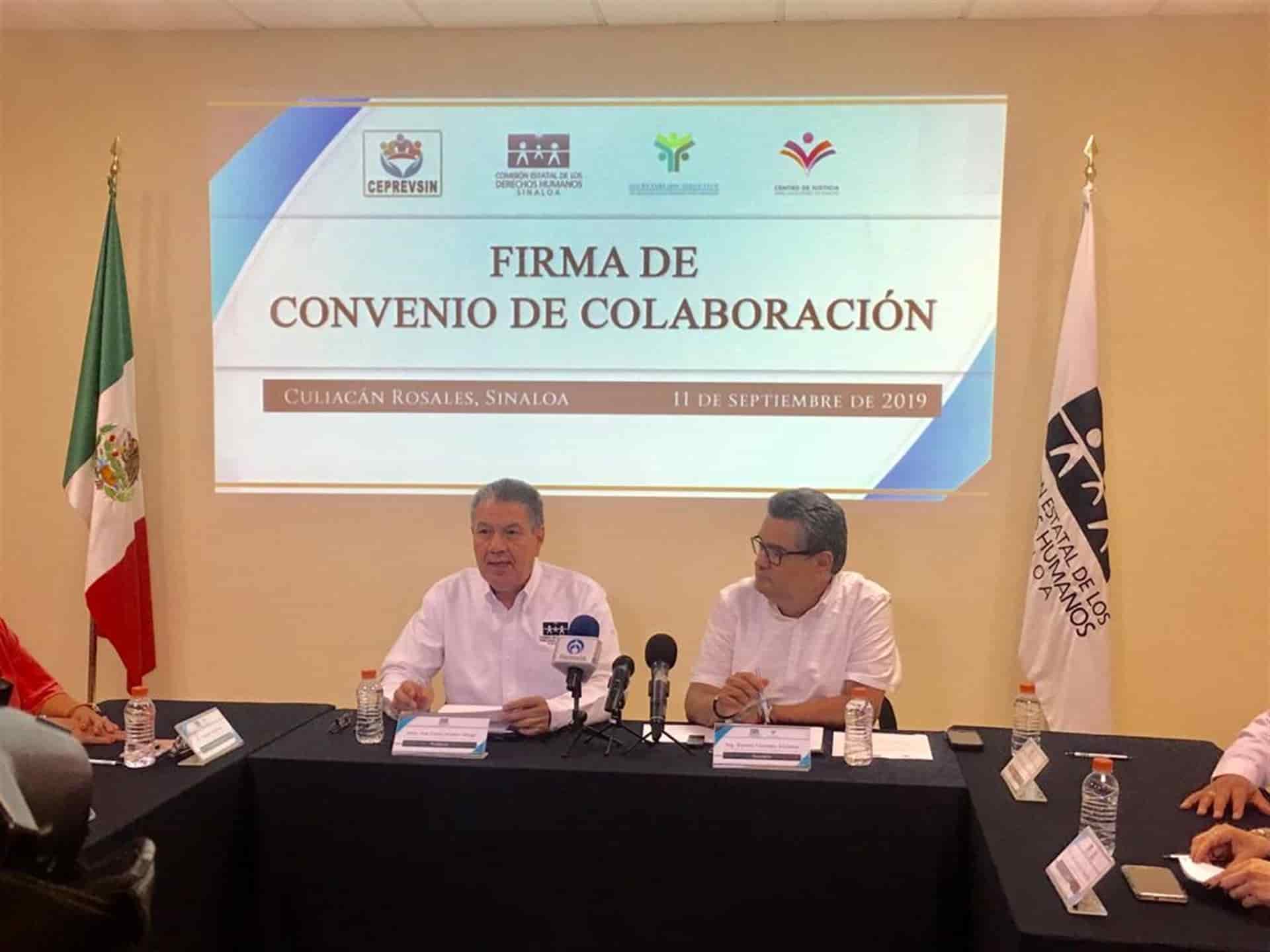 Sistema Estatal de Seguridad Pública y CEDH firman convenio de colaboración