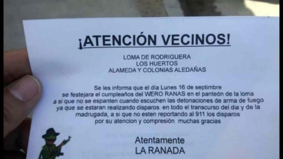 Advierten que habrá disparos en panteón de Culiacán