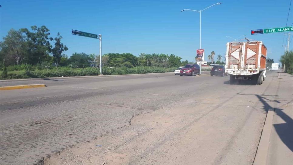 Piden rehabilitación del bulevar Centenario; ya no soportan los baches