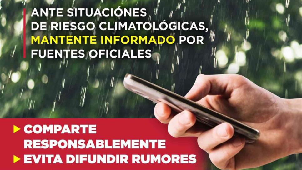 Recomiendan no atender fake news sobre el clima